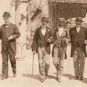 A group of gentlemen walking, 1937