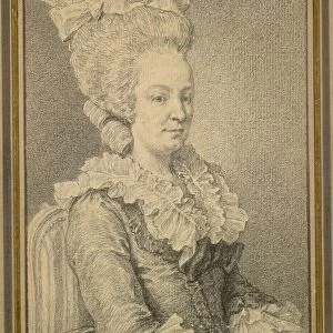 Half-length Portrait of a Seated Woman, 1781. Creator: Charles-Nicolas Cochin (French, 1715-1790)