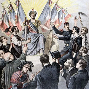 Happy New Year France!, 1891. Artist: Henri Meyer