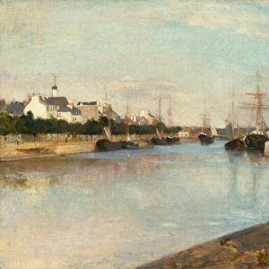 The Harbor at Lorient, 1869. Creator: Berthe Morisot