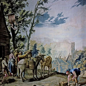 The harvest tapestry by David Teniers