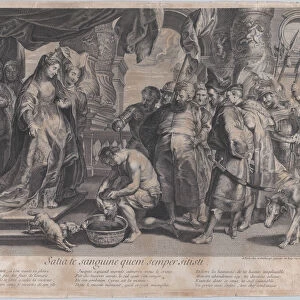The Head of Cyrus brought to Queen Tomyris, ca. 1713-20. Creator: Gaspard Duchange