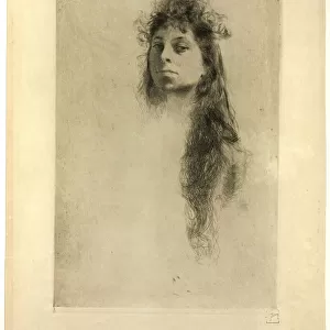 Head of a Girl, n. d. Creator: Robert Frederick Blum