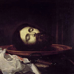 The Head of Saint John the Baptist. Artist: Ribera, Jose, de (1591-1652)