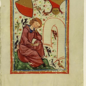 Heinrich von Veldeke (From the Codex Manesse), Between 1305 and 1340. Artist: Anonymous