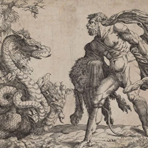 Hercules and the Hydra, 1552. Creator: Battista del Moro