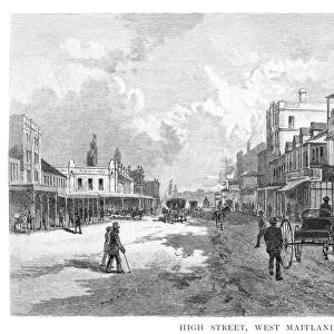 High Street, West Maitland, New South Wales, Australia, 1886. Artist: Albert Henry Fullwood