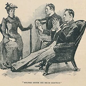 Holmes Shook His Head Gravely, 1892. Artist: Sidney E Paget