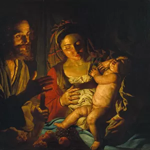 The Holy Family. Artist: Stomer, Matthias (ca. 1600-after 1650)