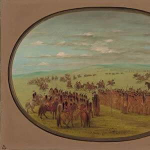 Horse Racing - Minatarrees, 1861 / 1869. Creator: George Catlin