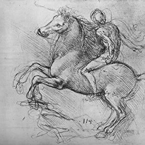 A Horseman Trampling on a Fallen Foe, c1480 (1945). Artist: Leonardo da Vinci