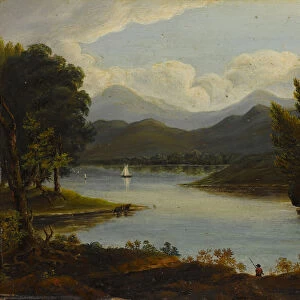 Hudson River Scene, 1830-50. Creator: Victor de Grai