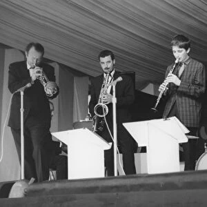 Humphrey Lyttleton, All Sax Band, Richmond Jazz Festival, London, 1963