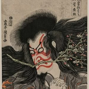 Ichikawa Danjuro VII as Kan Shojo in the Mt. Tenpai Scene (from the series Famous Kabuki Plays)