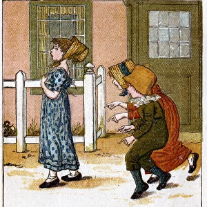 Illustration for Tell tale tit / your tounge shall be slit, Kate Greenaway (1846-1901). Artist: Catherine Greenaway