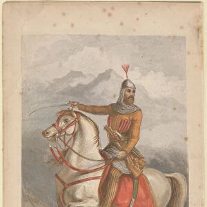 Imam Shamil (1797-1871). Artist: Dickes, William (1815-1892)