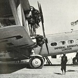 Imperial Airways Handley-Page HP 42 biplane Hanno, Gwadar, Baluchistan, c1931-c1940 (1946)