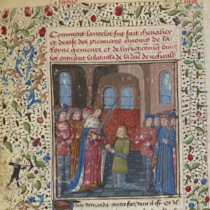 The Investiture of the Knight. From: Lancelot du Lac