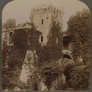 The ivy-clad Towers of Raglan Castle, the last Stronghold of Charles I, Monmouthshire