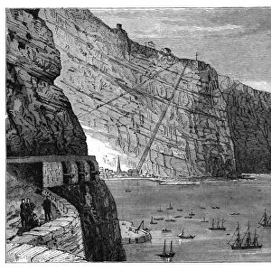Jacobs Ladder leading to Mundens Battery, Jamestown, Saint Helena, c1890