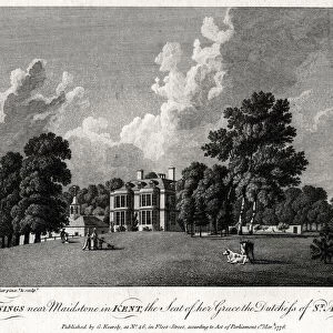 Jennings near Maidstone in Kent, the Seat of her Grace the Dutchess of St Albans, 1776. Artist: Michael Angelo Rooker
