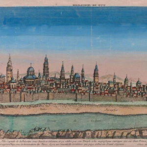 The Jerusalem Map (Ville Capitale de la Palestine sous David et Salomon... ), 1770. Artist: Mondhare, Louis Joseph (active Mid of 18th cen.)