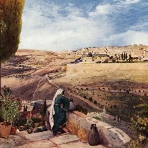 Jerusalem from the Mount of Olives where Christ wept over the City, 1902. Creator