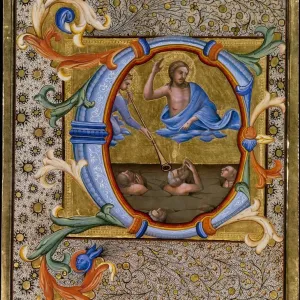 Last Judgment in an Initial C Print, 1406-7 Last Judgment in an Initial C Print, 1406-7
