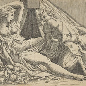 Jupiter and Antiope, 1540-45. Creator: Antonio Fantuzzi