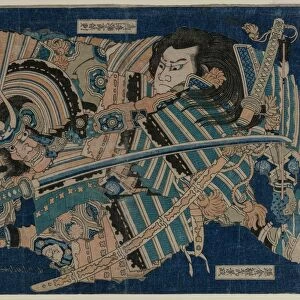 Kamakura no Gengoro Seizing Torinoumi Tasaburo, early 1830s. Creator: Katsushika Hokusai (Japanese