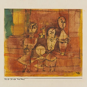 Kinder und Hund (Children and dog), 1920. Creator: Klee, Paul (1879-1940)