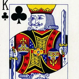 King of Clubs from a deck of Goodall & Son Ltd. playing cards, c1940