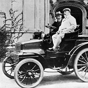 King Edward VII in Lord Montagus 1899 Daimler 12hp, 1900