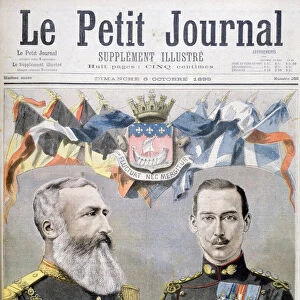 King Leopold II of Belgium and Prince Nicholas of Greece and Denmark, 1895. Artist: Oswaldo Tofani