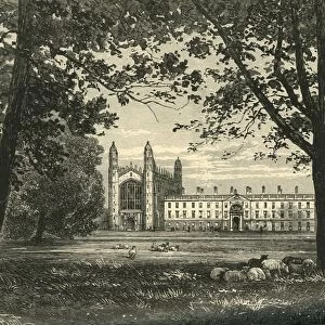 Kings College from The Backs, 1898. Creator: Unknown