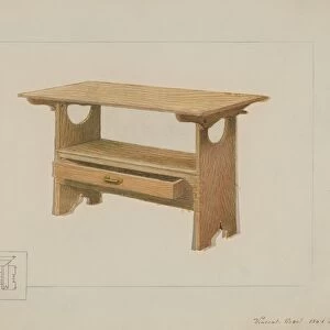 Kitchen Bench Table, c. 1936. Creator: Vincent P. Rosel