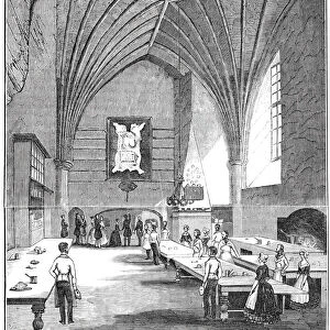 The kitchen at Burghley, 1844. Creator: Unknown