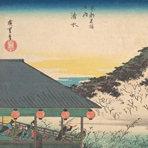Kiyomizu Temple (Kiyomizu), from the series Famous Views of Kyoto (Kyoto meisho no uchi), ca. 1834. Creator: Ando Hiroshige