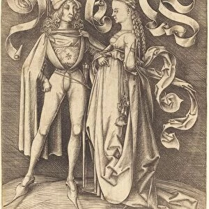 The Knight and the Lady, c. 1495 / 1503. Creator: Israhel van Meckenem