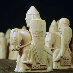 Knights - The Lewis Chessmen, (Norwegian?), c1150-c1200