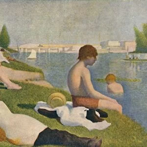 La Baignade, (Bathers at Asnieres), 1884, (1937). Creator: Georges-Pierre Seurat