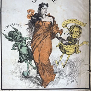 La Commune arretee par l Ignorance et le Reaction, 1871