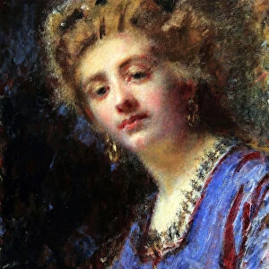 La signora Maletti. Creator: Ranzoni, Daniele (1843-1889)