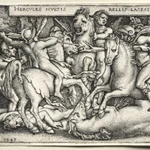 The Labors of Hercules: Hercules Conquering Troy, 1545. Creator: Hans Sebald Beham (German