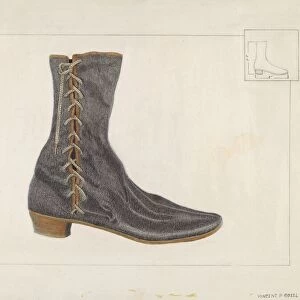 Ladys Shoe, c. 1936. Creator: Vincent P. Rosel