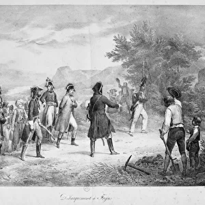 Landing at Frejus, March, 1815
