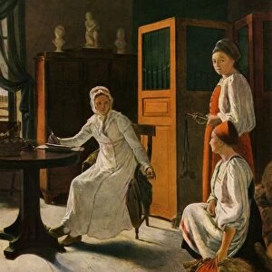 The Landowners Wife in the Morning, 1823, (1965). Creator: Aleksey Venetsianov