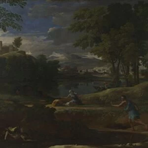 Landscape with a Man killed by a Snake, 1648. Artist: Poussin, Nicolas (1594-1665)