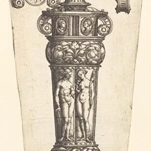 Large Dagger Sheath with Nude Couple, 1536. Creator: Heinrich Aldegrever
