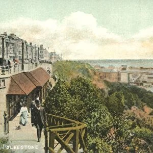 The Leas Shelter, Folkestone, 1900s. Creator: Unknown